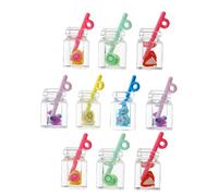 LOLIPPYY 10Pcs Fruit Tea Charm Pendants for Jewelry Making Earring Necklace Bracelet Key Chain Bag Decoration Skin Friendly Durable Drink Cup Accessories