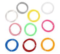 LOLIPPYY 10pcs High Temperature PLA 3D Printing Pen Wires 10 Meters Each Random Single Color Filament for 3D Printing Pens