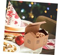 LOLIPPYY 10PCS House Shaped Candy Boxes Small Paper Packaging for Wedding Favors Birthday Party Treats Compact Design for Festive Celebrations