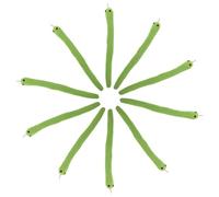 LOLIPPYY 10PCS Lifelike Small Snake Cat Set with Squeaky Chew Pieces, Interactive Teething for Indoor Cats and Kittens, Realistic Corduroy Animal Playthings