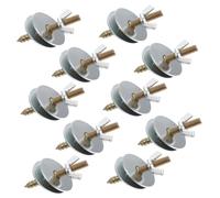 LOLIPPYY 10pcs M5x50mm Bird Cage Perch Screws with Washers, Double-head Thread Fixing Screws for Bird Springboard and Pet Cage Accessories, Suitable for Parrot and Hamster Breeding Stands