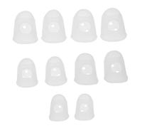 LOLIPPYY 10pcs Silicone Kalimba Finger Sleeve Protectors Comfortable to Wear Small and Portable Finger Covers for Thumb Piano Practicing and Guitar Practicing