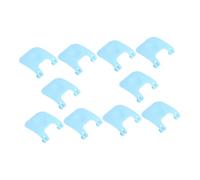 LOLIPPYY 10pcs Small Pet Cage Fasteners Plastic Wire Cage Buckle Clips with Sky-blue Fixing Buckles Suitable for Assembly and Repair