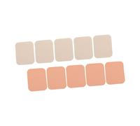 LOLIPPYY 10pcs Square Makeup Puff for Face Powder for Zone Precision Soft Cosmetic Pads in White and Skin Tone Portable and Easy to Use Beauty Sponges for Natural Finish
