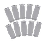 LOLIPPYY 10pcs TPR Underarm Crutch Cushions and Hand Grips Non-Slip Replacement Pads for Standard Aluminum Crutches Soft Comfort Accessories