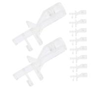 LOLIPPYY 10pcs Transparent Blind Valance Replacement Clips Hidden Slot Design Lightweight Window Curtain Accessories for Horizontal and Venetian Blinds