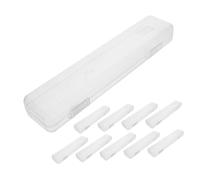 LOLIPPYY 10pcs Transparent Storage Boxes with Hanging Portable Toothbrush Travel Cases with Sealed Lid Nonslip Organizer for Home School Business Trips Lightweight and Secure Holder