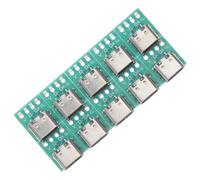 LOLIPPYY 10Pcs USB C Connector Board DIY 3.1 USB Type-C Female Connector Receptacle Adapter with Pcb Converter Board for Data Cable Transmission and Module Support