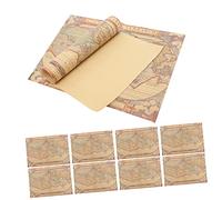 LOLIPPYY 10pcs Vintage Map Wrapping Paper for Gift and Flower Bouquet Wrapping Recyclable Kraft Paper with Antique World Map Design Easy to Fold and Manipulate