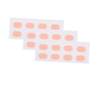 LOLIPPYY 12 Pairs Self-Adhesive Soft EVA Foam Nose Pads for Eyeglasses Anti-Skid Comfortable Replacement Pads for Glasses Sunglasses Repair Parts Skin Tone Oval