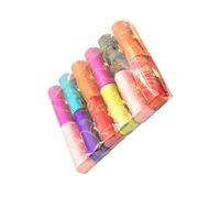 LOLIPPYY 12 Pcs Silk Embroidered Lipstick Case with Mirror Portable Vintage Women’s Lipstick Holder Cosmetic Storage Box for Makeup Organizer Random Color