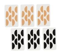 LOLIPPYY 12 Sheets EVA Adhesive Glasses Nose Pads Non-slip Skin-friendly Cushions for Eyeglasses Sunglasses Comfortable Thin D-shaped Nose Guards Thickness Pack