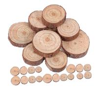 LOLIPPYY 120Pcs Unfinished Round Wooden Discs Pine Wood Circles for Crafts Thick Smooth Surface DIY Painting Drawing Wedding Home Decor Accessories