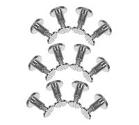 LOLIPPYY 12pcs Binding Screws Chicago Screws Nail Rivet Silver for DIY Scrapbook Leather Craft Bookbinding Fastening with Single Slot Mechanism for Ledgers Albums
