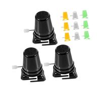 LOLIPPYY 12pcs Clockwork Legged Movements DIY Wind Up Robot Walking Mechanisms for Crafting Replacement Parts in Yellow Gray Green and Black