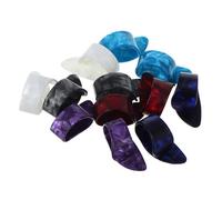 LOLIPPYY 12pcs Guitar Finger Picks Comfortable Ergonomic Grip Material Flat Thumb Picks for Acoustic Guitar Banjo Ukulele Harp and Bass Strings