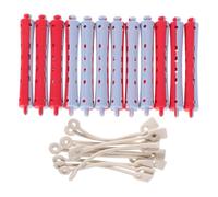 LOLIPPYY 12pcs Hair Curling Rods Women Styling Tools Cold Wave Perm Rollers for Home Salon Barber Shop Supplies