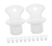 LOLIPPYY 12PCS Hot Water Bottle Rubber Stopper Plugs Sealing Caps Replacement for Warm Water Bags High Temperature Resistant Easy to Clean White