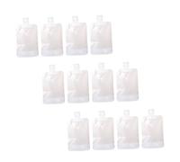 LOLIPPYY 12pcs Leakproof Frosted Travel Lotion Storage Pouch Refillable Portable Cosmetic Subpackage Bags for Convenient Space-Saving and Easy Dispensing for Travel and Daily Use