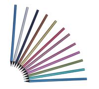 LOLIPPYY 12Pcs Metallic Core Colored Pencils Special Core Black Wood Round Bar Smooth Writing Decorative Painting Pencils for Students Classroom Prizes Art and Coloring Activities