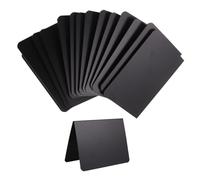 LOLIPPYY 12Pcs Mini Double-Sided Blackboards Decorative Price Boards for Restaurant Table Display Erasable Writing Boards Plastic Material Lightweight and Space-Saving for Buffet Party