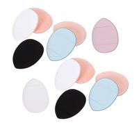 LOLIPPYY 12pcs Mini Makeup Blending Powder with Finger Strap Soft Dry Wet Use Foundation Puff for Women Cosmetic Application Random Color