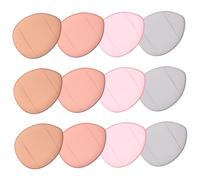 LOLIPPYY 12pcs Mini Small Makeup Foundation Powder Applicators Soft Finger Sponge Cosmetics Set for Women Girls Portable Concealer Application