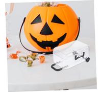 LOLIPPYY 12pcs Mini Suitcase Candy Gift Boxes with Carry Handle Clear Party Favor Storage Cases for Wedding Decorations and Small Treats