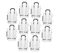 LOLIPPYY 12pcs Mini Suitcase Favor Boxes Versatile Storage for Wedding Favors Birthdays and Travel-themed Parties Transparent Packing Boxes for Candy and Items
