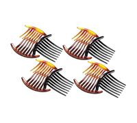 LOLIPPYY 12pcs Moon Shape Hair Braid Accessories for Medium to Long Hair, Lightweight Plastic and Resin Girls Combs with Seven Teeth, for Festivals and Weddings
