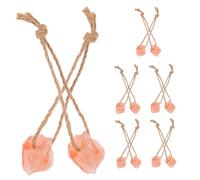 LOLIPPYY 12pcs Salt Licking Bricks Salt Blocks on Rope Horse Lick Block Alpaca Lick Rabbit Rabbit Horse Natural Deer Beige Mineral