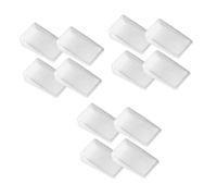 LOLIPPYY 12pcs Transparent Large Table Shims Furniture Leveling Wedges with Grooved Non-slip Bottom for Home Cabinets Doors Beds Chairs Height Boosters Protect Floors
