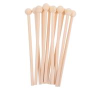 LOLIPPYY 12pcs Wooden Percussion Mallets for Xylophone Glockenspiel Cow Bell Comfortable Grip Instrument Sticks for Beginners and Adults Music Accessories