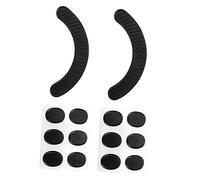 LOLIPPYY 14pcs Black Silicone Drum Mute Pads with Self-adhesive Drum Silencer Stickers for Volume Reduction and Flexible Strip and Oval Shapes for Practice and Noise Dampening