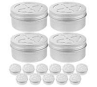 LOLIPPYY 15pcs Dog Scent Training Box Can Dog Nosework Containers Smell Detection Rescue Aluminum Metal Boxes with Lids 2.79x2.79x1.38in Scent Detection Games Professional Trainers