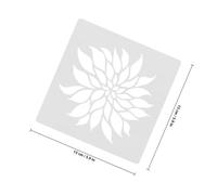 LOLIPPYY 16pcs Hand-Drawn Floral Stencils Set for Painting Crafts Reusable Pet Plastic Templates for DIY Wall Art Card Making Plant and Flower Designs Suitable for Adults