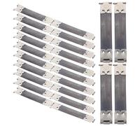 LOLIPPYY 16Pcs Silver Handbag Flex Frames for Sewing DIY Bags Purse Hinges for Leather Canvas Fabric Craft Easy to Install Replacement Accessories for Coin Purses and Buckle Bags