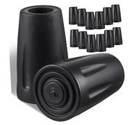 LOLIPPYY 16pcs Walking Stick Tips Hiking Cover Replacement Caps for Trekking Poles Lightweight Protector for Alpenstocks Hard Surfaces Like Roads Sidewalks and Paved Trails