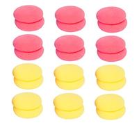 LOLIPPYY 2 Pack Mushroom Hair Curler Sponge Rollers Hair Styling Tool for Women Soft Foam Sponge Balls in Red and Yellow