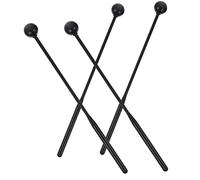 LOLIPPYY 2 Pairs Rubber Head Marimba Mallets with Ergonomic Handles Percussion Sticks for Xylophone and Glockenspiel Gentle Tone with Instrument Protection Suitable for Adults and Beginners
