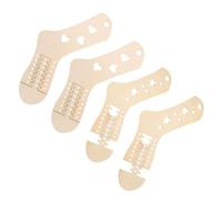 LOLIPPYY 2 Pairs Wood Sock Blockers for Knitting DIY Wooden Sock Blocker Molds Lightweight for Shaping Stockings Handcraft Projects