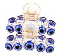 LOLIPPYY 2 pcs Blue Evil Eyes Large Jaw Hair Clips for Women Strong Grip Claw Clips for Thick and Thin Hair Decorative Non Slip for Birthday Wedding Christmas
