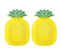 LOLIPPYY 2 Pcs Ceramic Pet Feeding Bowls for Hamsters and Rabbits Pineapple-shaped Small Animal Food and Water Dishes Heavy-duty Non-tip Design Easy to Clean for Small Pets