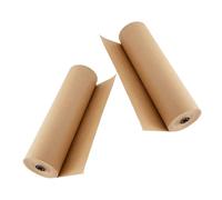 LOLIPPYY 2 Rolls Brown Kraft Wrapping Paper DIY Wrap Packing Paper for Birthday Presents and Craft Projects Wrinkle-resistant
