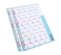 LOLIPPYY 2 Sets Jumbo Wall Calendar Writable Annual Planner Poster with Large Print for Home Office Classroom Family Scheduling and Academic Planning