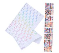 LOLIPPYY 2 Sets Large Wall Planner with Stickers and Adhesive Writable English Monthly Calendar Poster for Office School and Event Scheduling Versatile Hanging Planner for Family and Work