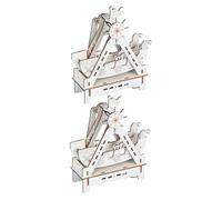 LOLIPPYY 2 Sets Pirate Craft Kit Wooden Ship Model Kits Educational DIY Assembly for Brain Teaser Family Bonding Scientific Learning Decorative Sailing Boat Present
