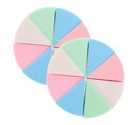 LOLIPPYY 2 Sets Wedge Makeup Sponges Cosmetic Wedges for Foundation Concealer Blending Dry Wet Dual Use Beauty Tools for Smooth Application