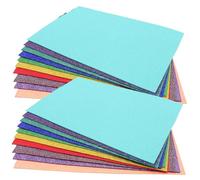 LOLIPPYY 20 Sheets Glitter Foam Sheets Non-Adhesive EVA Craft Materials for DIY Decoration Lightweight Flexible Sparkly Foam Paper for Home and Art Projects