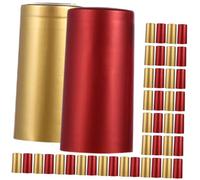 LOLIPPYY 200 pcs Heat Shrinkable Wine Bottle Seal Caps Bottle Shrink Wrap with Tight Sealing Use Wine Heat Shrink Caps Red and Gold Each